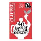 Clipper Organic & Fairtrade English Breakfast Tea 40 per pack