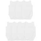 M&S Cotton Sleeveless Bodysuits, 7 Pack, White