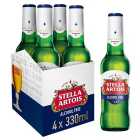 Stella Artois Alcohol Free Premium Lager Beer Bottles 4 x 330ml