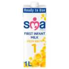 SMA Pro 1 First Infant Milk Ready to Use, From Birth 1L