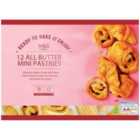 M&S 12 Mini All Butter Pastries Ready to Bake Frozen 340g