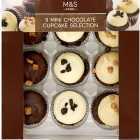 M&S Mini Chocolate Cupcake Selection 9 per pack