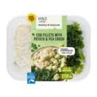 M&S Eat Well Cod Fillets with Potato & Pea Crush 380g