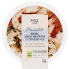 M&S Marinated King Prawns with Dried Tomatoes & Basil 135g