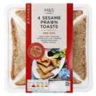 M&S 4 Sesame Prawn Toasts 115g