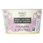 M&S West Country Luxury Yogurt Rhubarb & Custard 150g