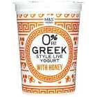 M&S Greek Style Live Yogurt with Honey 0% Fat 450g