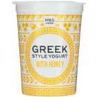 M&S Greek Style Live Yogurt with Honey 450g