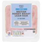 M&S British Lean Honey Roast Ham 8 Slices 90g