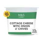 M&S Cottage Cheese with Onion & Chives 300g