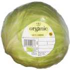 M&S Organic White Cabbage Typically: 850g