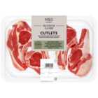 M&S 4 Lamb Cutlets Typically: 350g