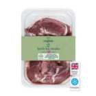 M&S Organic British 2 Lamb Leg Steaks Typically: 300g