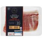 M&S Select Farms 16 Dry Cured Smoked Streaky Bacon Rashers 240g