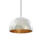 Premier Housewares Mateo Small Dome Pendant Light - Silver