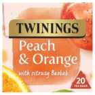 Twinings Peach & Orange 20 Tea Bags 40g