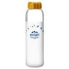 Evian SOMA Travel Glass Water Bottle Designer Christmas Gift White