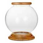 Premier Housewares Hampstead Hurricane Round Candle Holder - Small