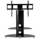 Alphason Osmium 2 Shelf with Bracket TV Stand - Black