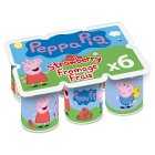 Peppa Pig Fromage Frais Strawberry Kids Yogurts, 6x45g
