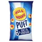 Hula Hoops Puft Salt & Vinegar Mulitpack Crisps 6 per pack