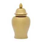Premier Housewares Kensington Townhouse Small Gold Ceramic Jar