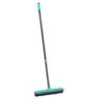 JVL Indoor Extendable Rubber Bristle Brush Broom