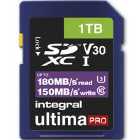 Integral 1TB UltimaPRO V30 4K/8K SD Card (SDXC) UHS-I U3 - 180MB/s