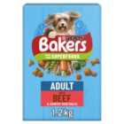 Bakers Dry Dog Food Beef & Veg 1.2kg