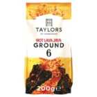 Taylors Dark Roast Hot Lava Java Ground Coffee 200g