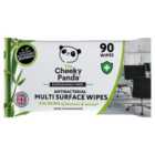 The Cheeky Panda 100% Bamboo Antibacterial Multi Surface Wipes 90 per pack