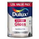 Dulux Non-Drip Gloss Paint – Pure Brilliant White – 1.25L