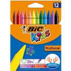 BIC Kids Plastidecor Crayons Wallet of 12 12 per pack