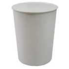 JVL Quality Vibrance Lightweight Waste Paper Basket Bin Plastic White