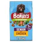 Bakers Senior Chicken with Vegetables Dry Dog Food 2.85kg