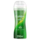Durex 2 in 1 Massage Aloe Vera Lube Water Based 200ml