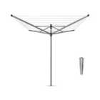 Brabantia Lift-O-Matic 40m 4-Arm Rotary Airer with Ground Spike