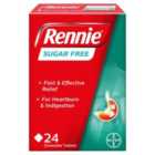 Rennie Sugar-Free Heartburn & Indigestion Chewable Tablets 24 per pack