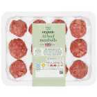 M&S Organic British 12 Beef Meatballs 300g