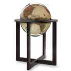 Nova Rico 50cm Cross Freestanding Illuminated Hardwood Globe