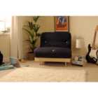 SleepOn Albury Sofa Bed Set With Tufted Mattress Black