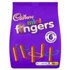 Cadbury Fingers Mini Chocolate Biscuits 6 Pack Multipack 6 x 19.3g