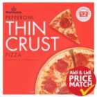 Morrisons Thin Crust Pepperoni Pizza 314g