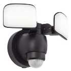Saxby Omega Mains Black Abs Plastic & Frosted Polycarbonate Security Light
