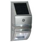 Saxby Willow Solar Polycarbonate Outdoor Wall Light - Polished Stainless Steel & Clear