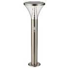 Saxby Toko Outdoor Solar Post Light - Brushed Stainless Steel