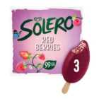 Solero Redberries Ice Cream Sticks 3 x 90ml