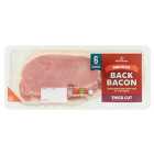 Morrisons Smoked Extra Thick Rindless Back Bacon Rashers 6 Pack 300g