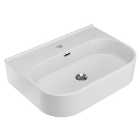 Wickes Siena 1 Tap Hole White Wall Hung Basin - 600mm