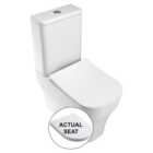 Wickes Siena Easy Clean Close Coupled Toilet Pan & Soft Close Seat